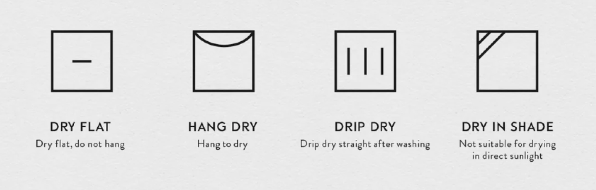 General drying symbols