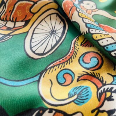 Xmas Square Silk Scarf 90cm