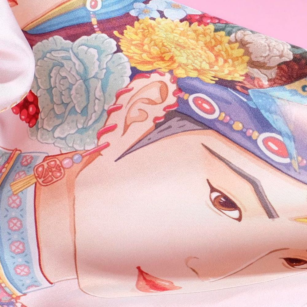 Youth Square Silk Scarf 70cm - Image 3