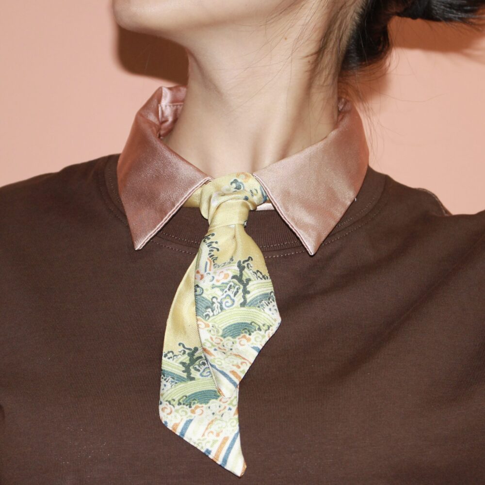 WISH Silk Ribbonie Scarf - Yellow