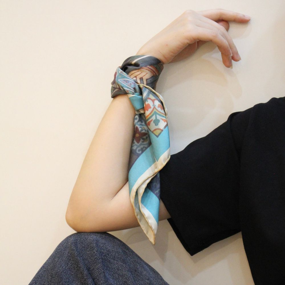 Hope Square Silk Scarf 45cm